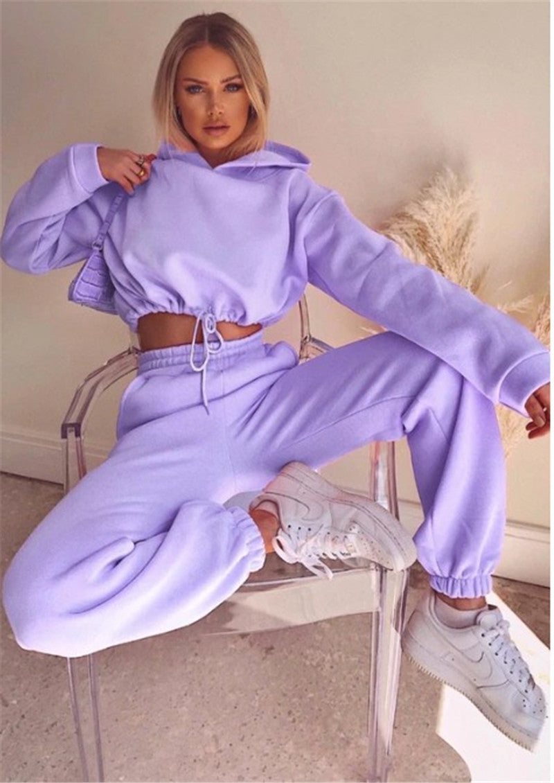 Two-Piece Fashion Long-Sleeved Sports And Leisure Suit