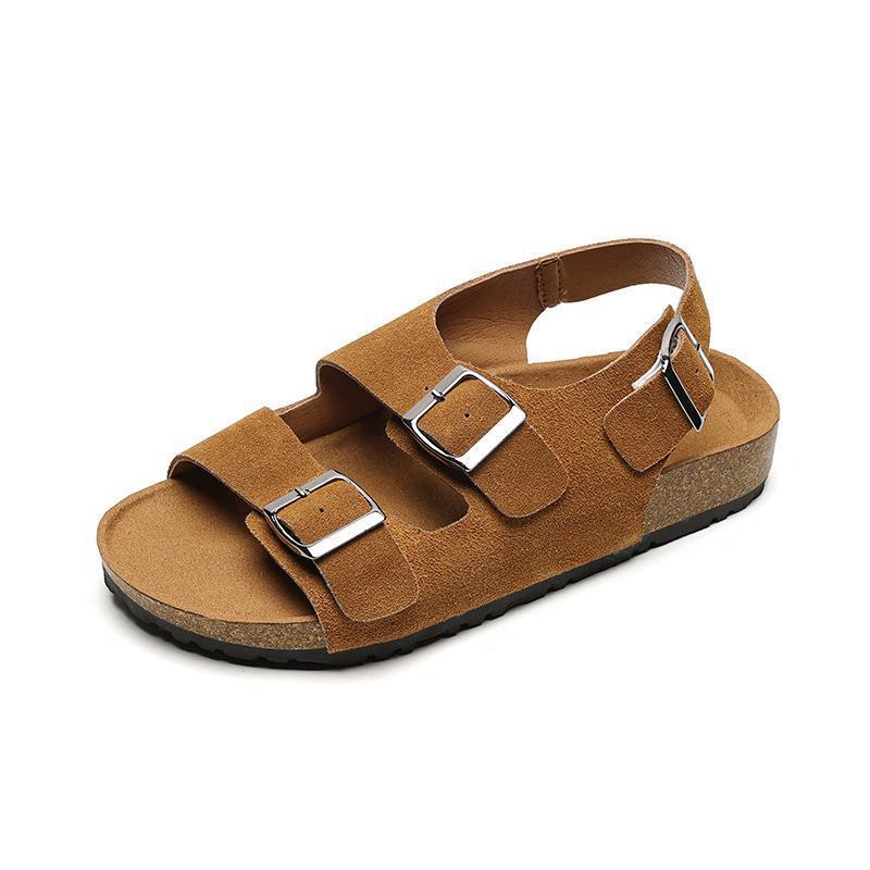 Women's Fashion Retro Buckle Beach Platform Slippers