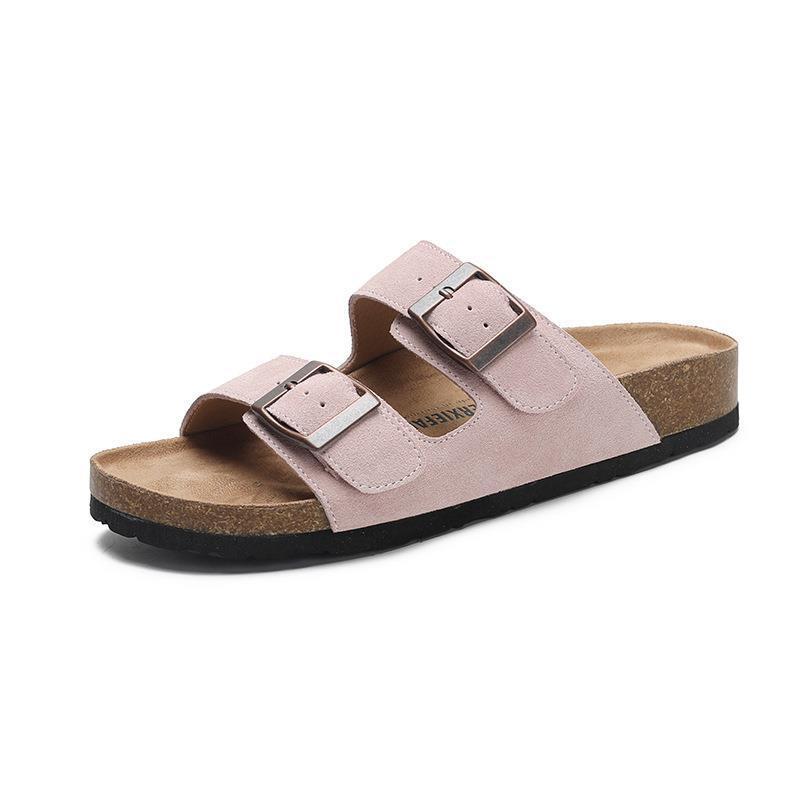 Women's Fashion Retro Buckle Beach Platform Slippers