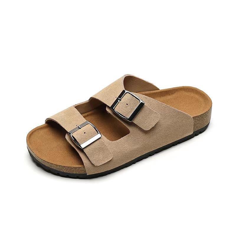 Women's Fashion Retro Buckle Beach Platform Slippers