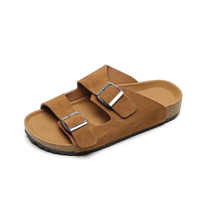 Women's Fashion Retro Buckle Beach Platform Slippers